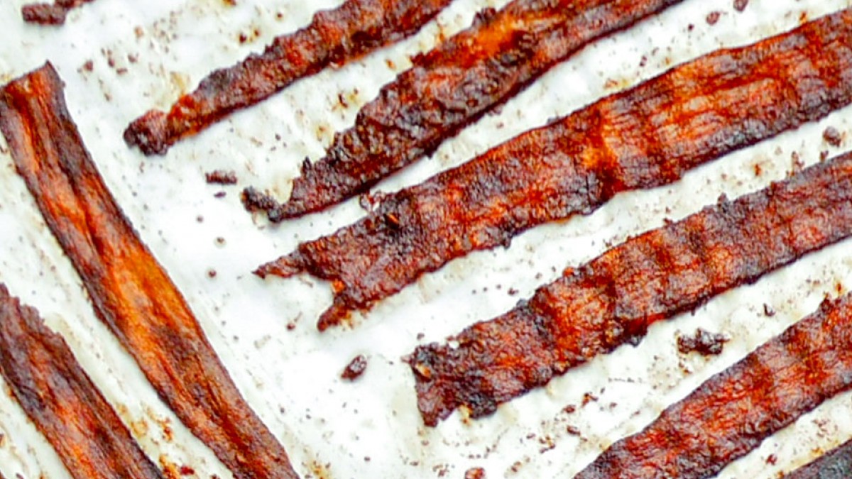 “Bacon” vegan aux aubergines fumées maison Recettes Vegan